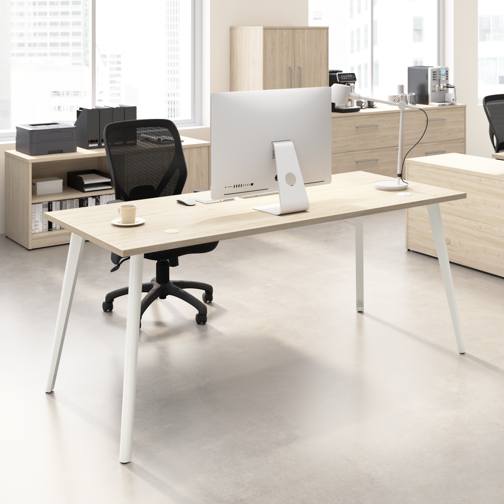 Vista 72W x 30D Computer Desk with Splayed Metal Legs