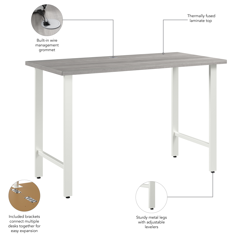 Hustle 48W x 24D Computer Desk with Metal Legs