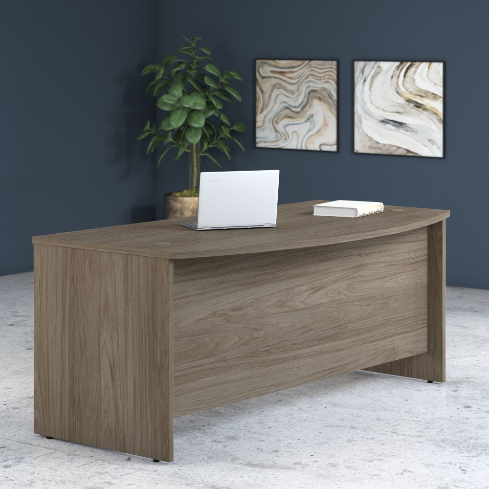 Studio C 72W x 36D Bow Front Desk
