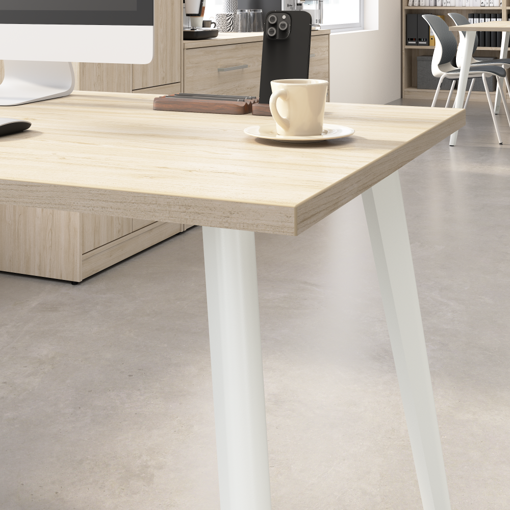 Vista 48W x 24D Computer Desk with Splayed Metal Legs