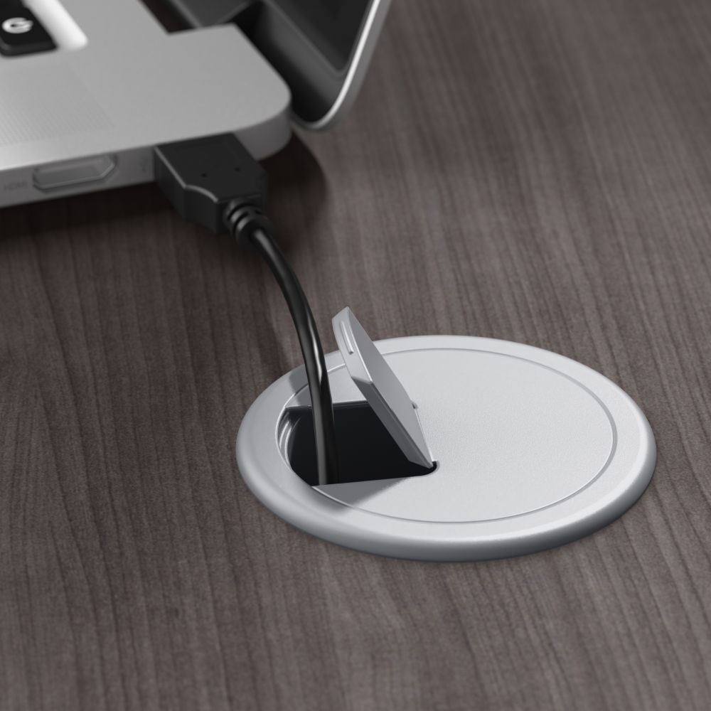 Hybrid 60W x 30D Computer Table Desk with Metal Legs