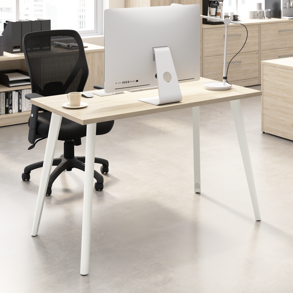 Vista 48W x 24D Computer Desk with Splayed Metal Legs