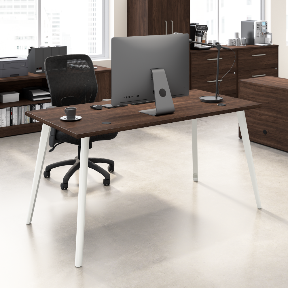 Vista 60W x 30D Computer Desk with Splayed Metal Legs