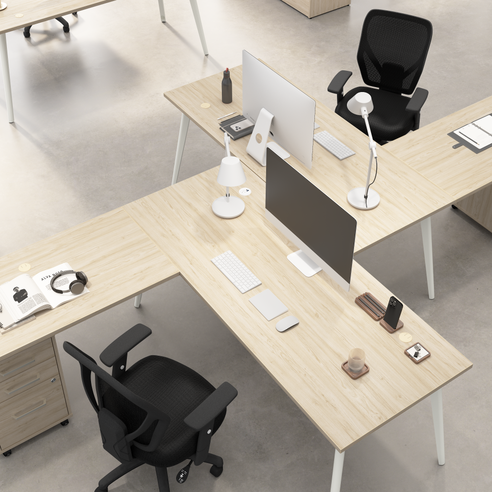 Vista 72W x 30D Computer Desk with Splayed Metal Legs