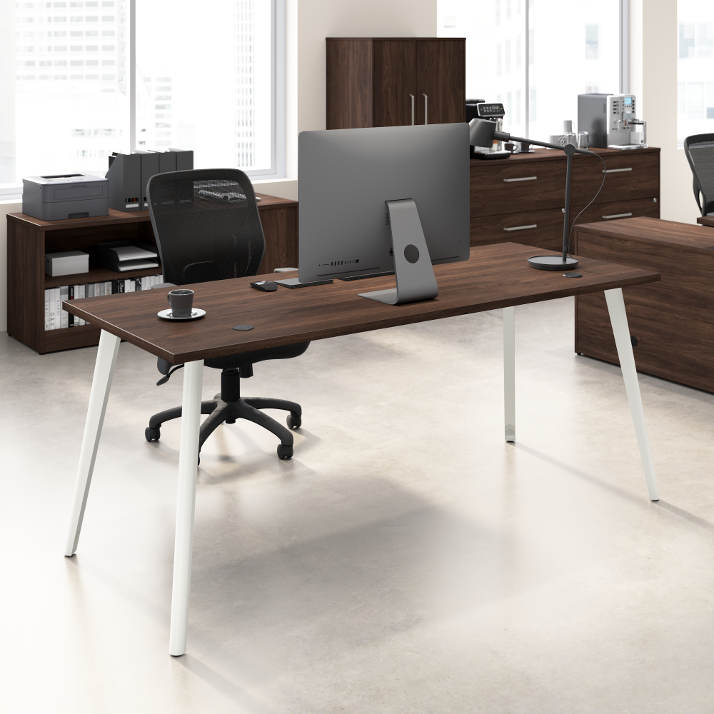 Vista 72W x 30D Computer Desk with Splayed Metal Legs