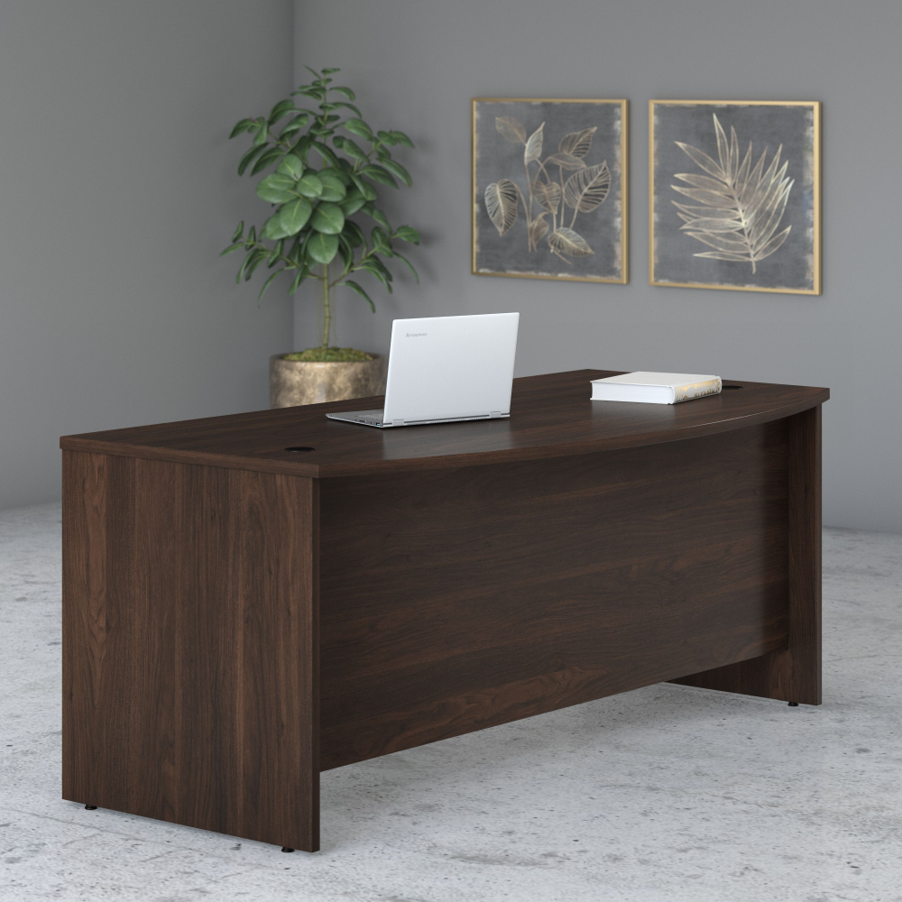 Studio C 72W x 36D Bow Front Desk