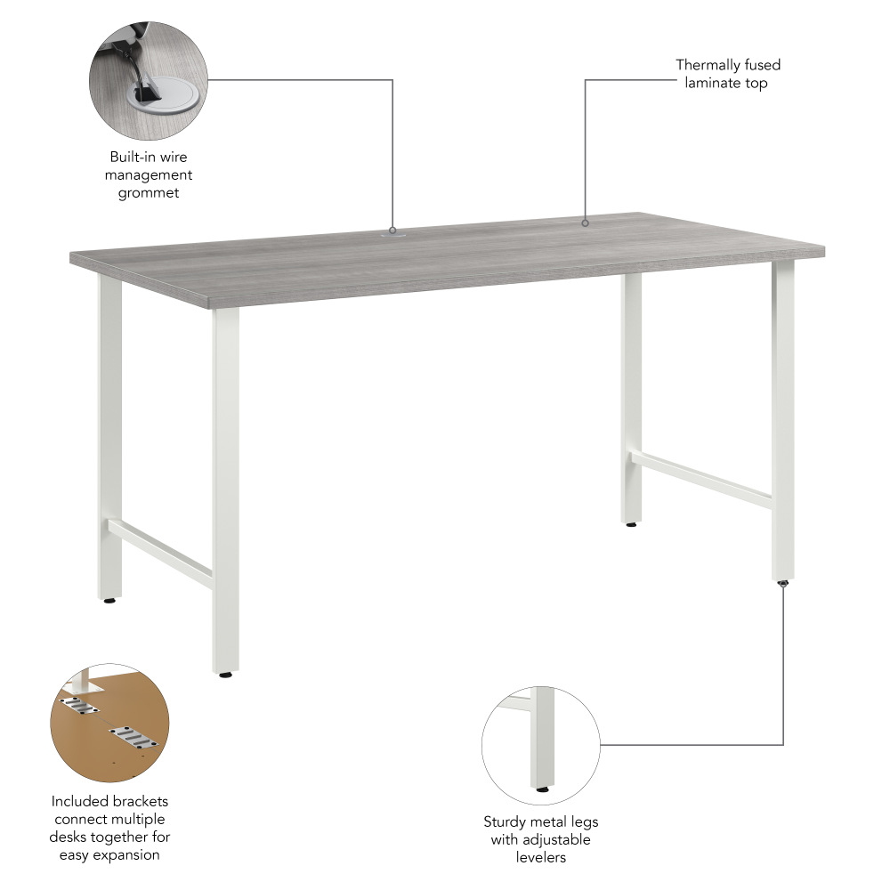 Hustle 60W x 30D Computer Desk with Metal Legs