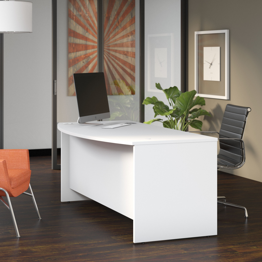 Studio C 72W x 36D Bow Front Desk