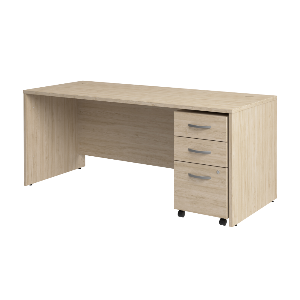 Studio C 72W x 30D Office Desk with Mobile File Cabinet
