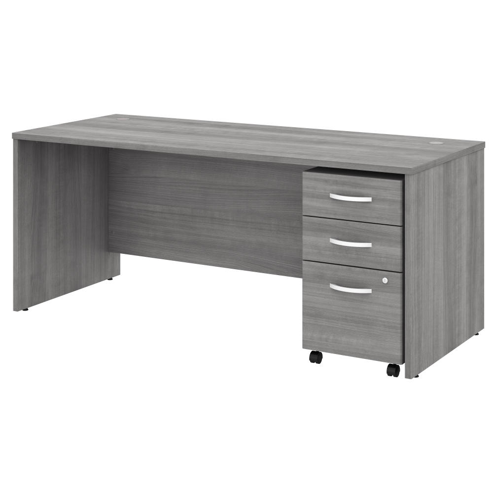 Studio C 72W x 30D Office Desk with Mobile File Cabinet