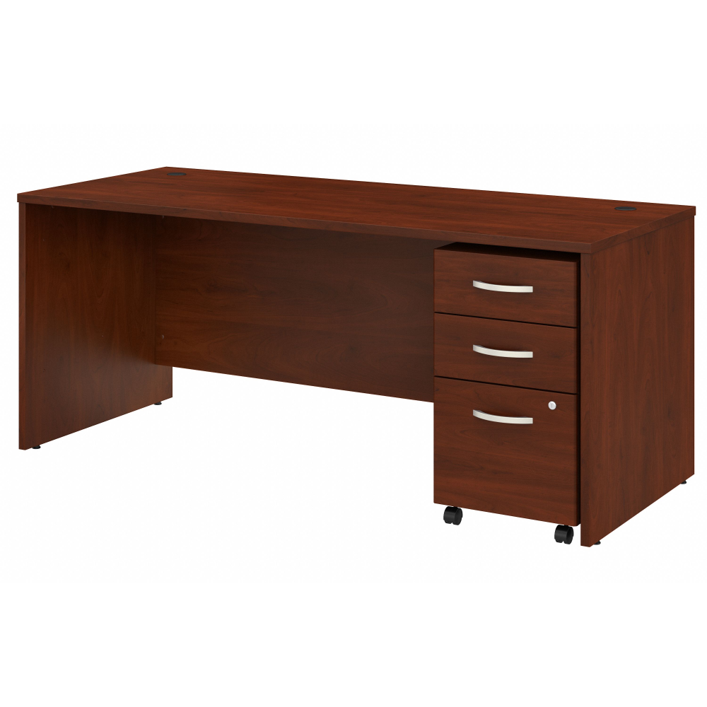 Studio C 72W x 30D Office Desk with Mobile File Cabinet