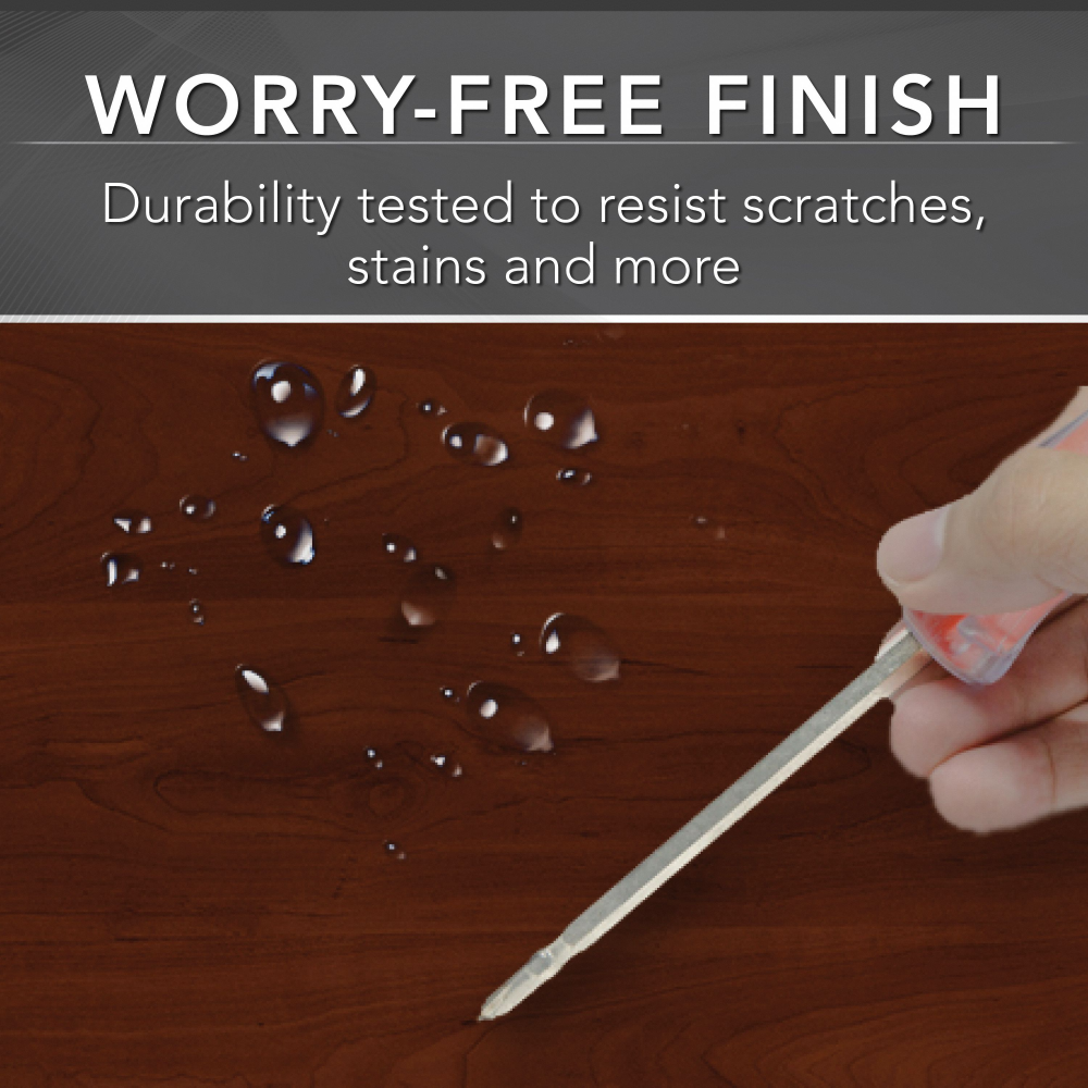 Studio C 72W x 30D Office Desk with Mobile File Cabinet