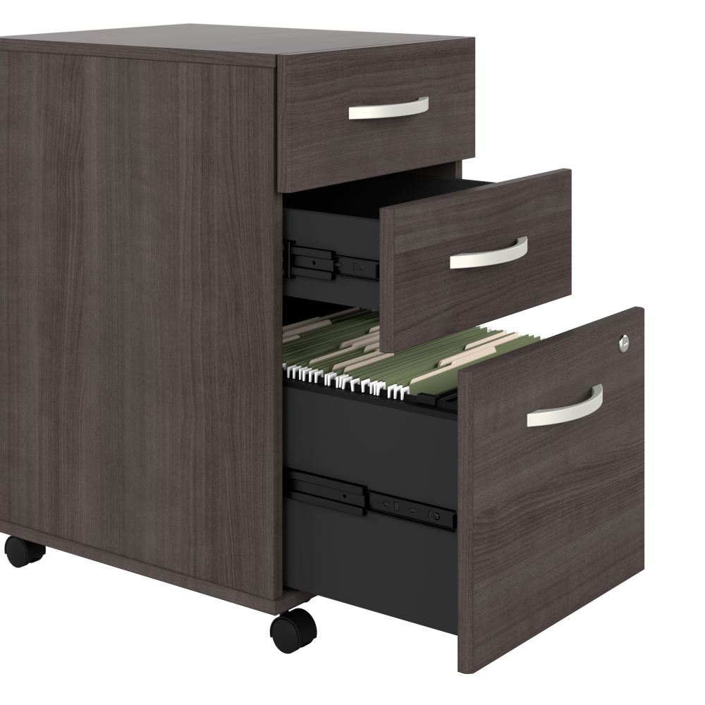 Studio C 72W x 30D Office Desk with Mobile File Cabinet