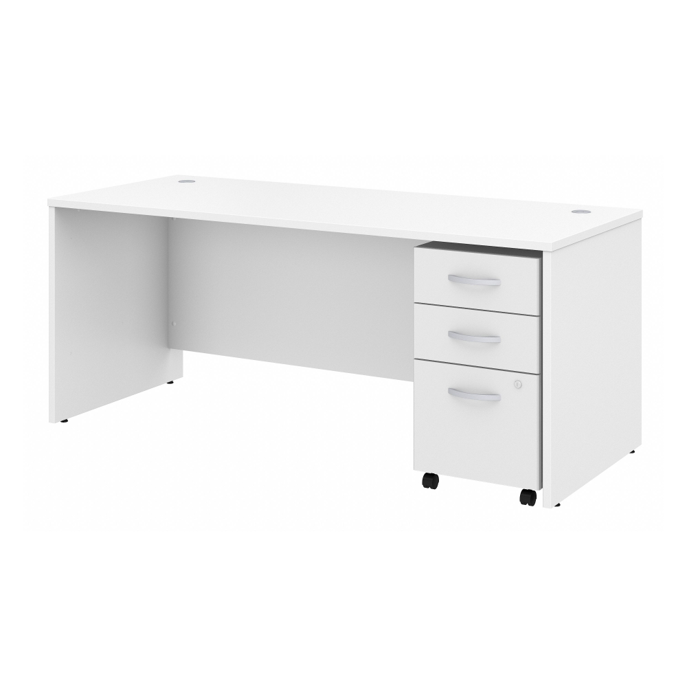 Studio C 72W x 30D Office Desk with Mobile File Cabinet
